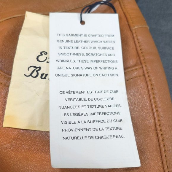 NWT – Cognac Brown 5 Pocket Leather Pants Bagatelle - Picture 10 of 14